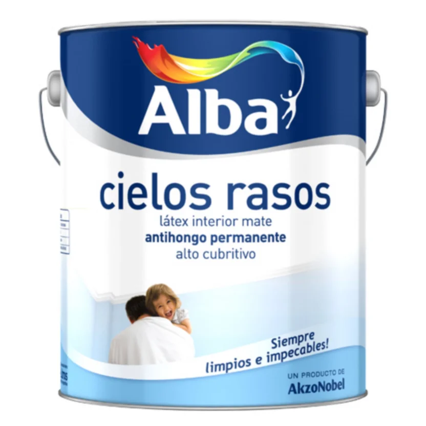 Pintura para cielo raso interior blanco mate antimoho 1 L
